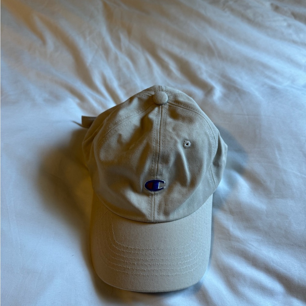 Champion Light Tan Cap with Logo